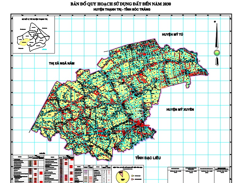 Bản đồ quy hoạch kế hoạch huyện Thạnh Trị (Sóc Trăng) 2024 1 Bản đồ quy hoạch sử dụng đất huyện Thạnh Trị đến 2030