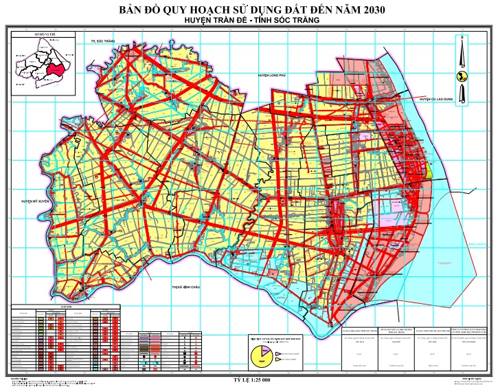 Bản đồ quy hoạch - kế hoạch huyện Trần Đề năm 2024 1 Bản đồ quy hoạch sử dụng đất đến 2030, huyện Trần Đề