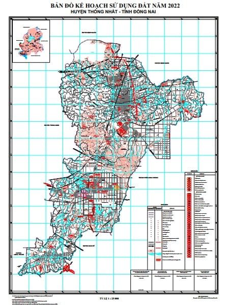 Bản đồ quy hoạch - kế hoạch sử dụng đất huyện Thống Nhất 2 Bản đồ kế hoạch sử dụng đất năm 2022, huyện Thống Nhất