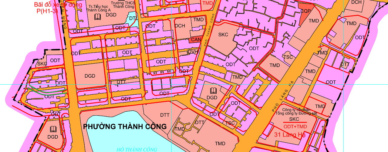 Bản đồ quy hoạch ở phường Thành Công, Ba Đình, Hà Nội| Kế hoạch sử dụng đất 3 ban do quy hoach o phuong thanh cong ba dinh ha noi ke hoach su dung dat 61868 7