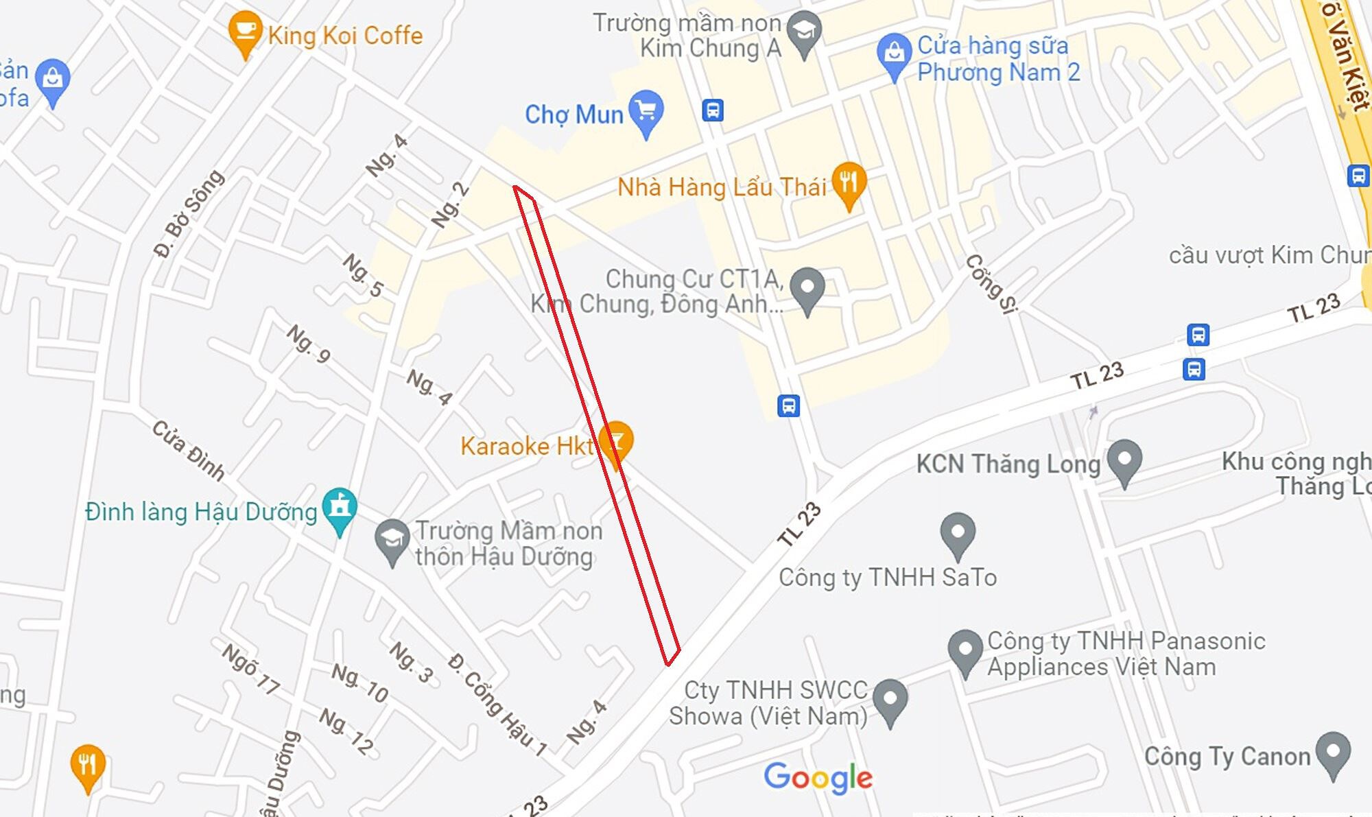 ban do quy hoach o xa kim chung dong anh ha noi ke hoach su dung dat 55076 15