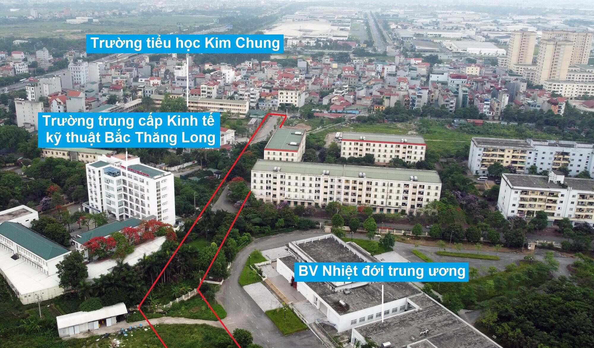 ban do quy hoach o xa kim chung dong anh ha noi ke hoach su dung dat 55076 31