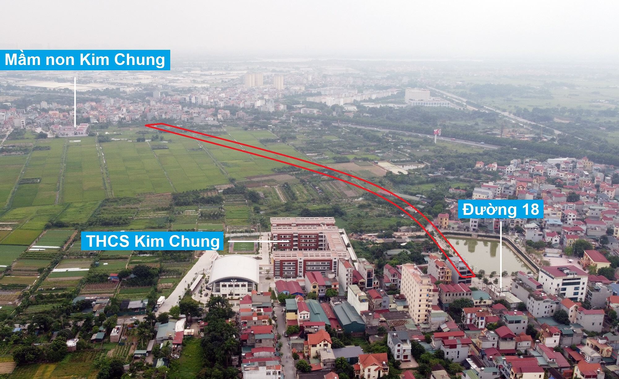 ban do quy hoach o xa kim chung dong anh ha noi ke hoach su dung dat 55076 57