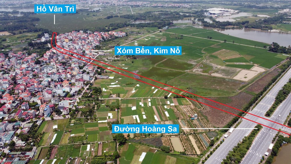 ban do quy hoach o xa kim no dong anh ha noi ke hoach su dung dat 55084 93