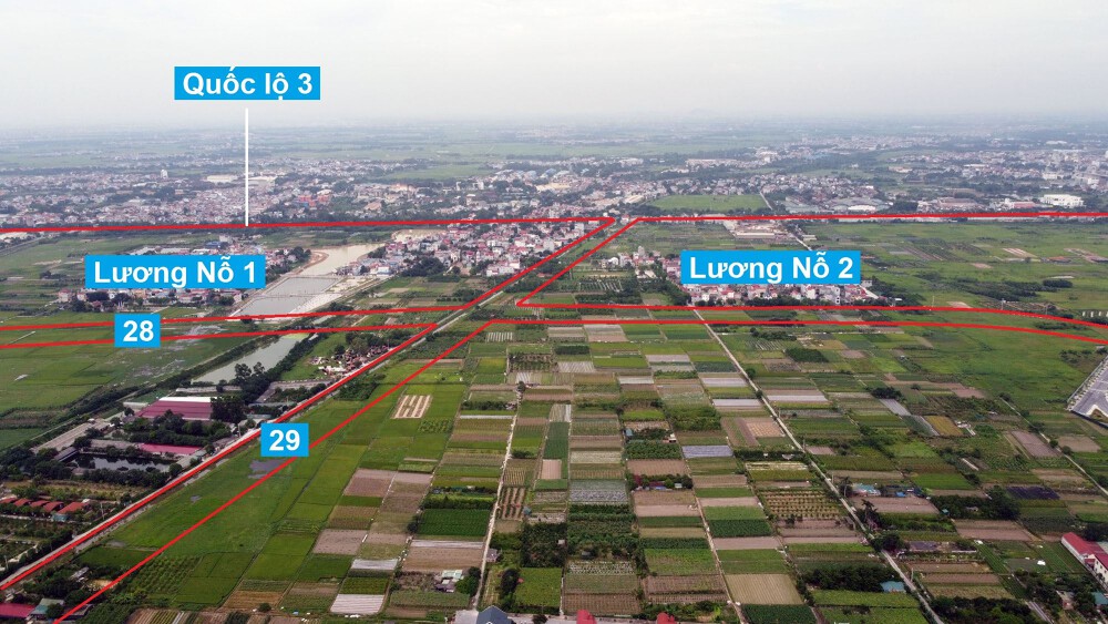 ban do quy hoach o xa tien duong dong anh ha noi ke hoach su dung dat 73670 135