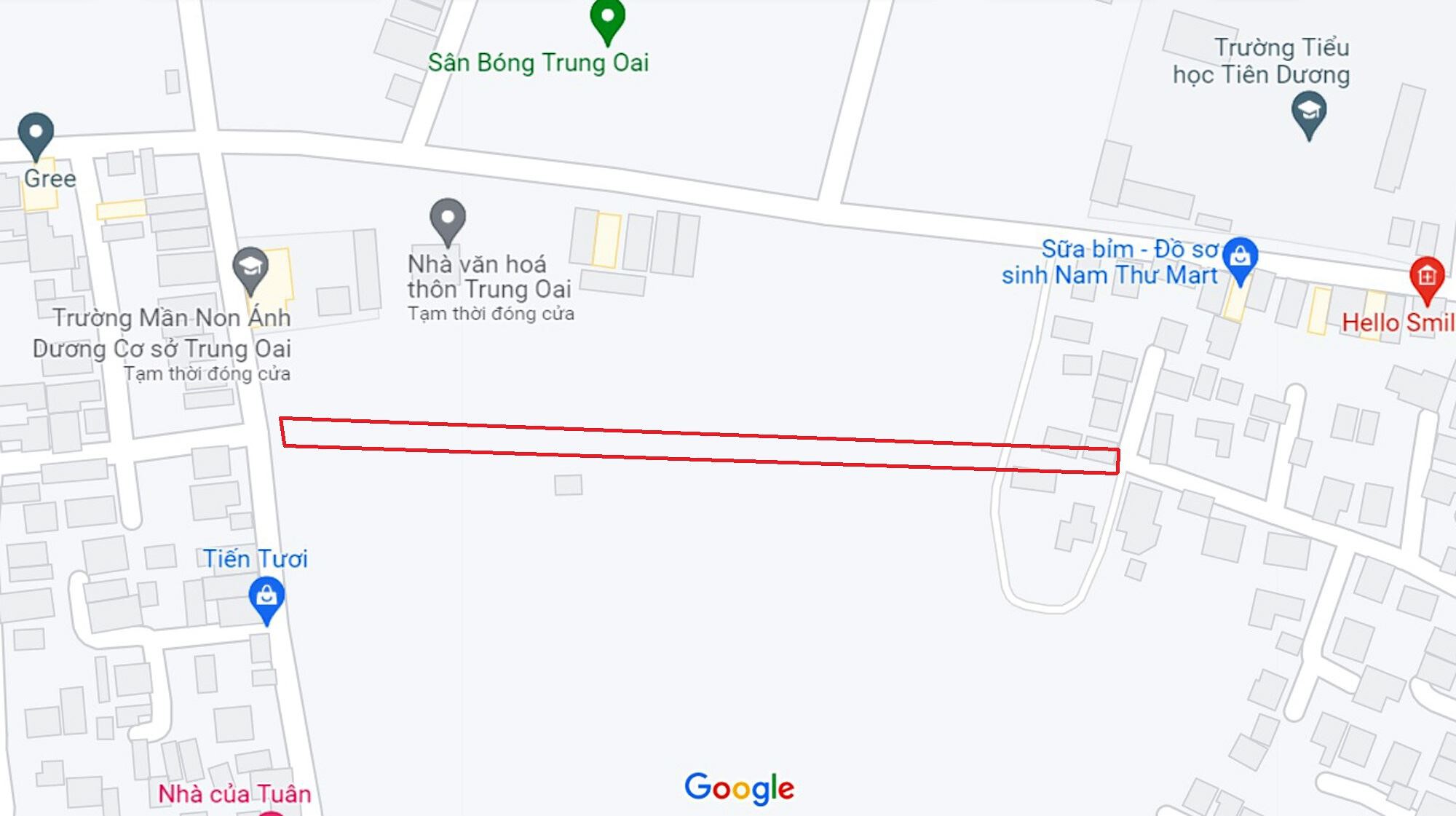 ban do quy hoach o xa tien duong dong anh ha noi ke hoach su dung dat 73670 143