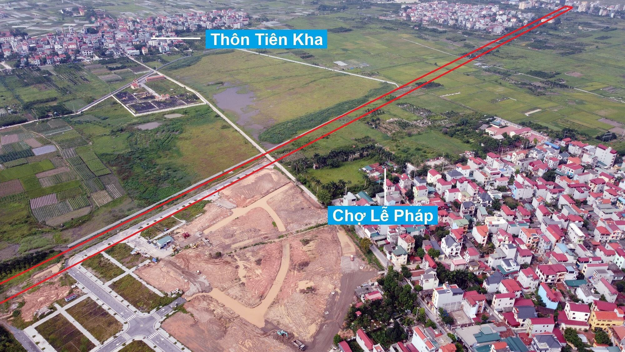 ban do quy hoach o xa tien duong dong anh ha noi ke hoach su dung dat 73670 71