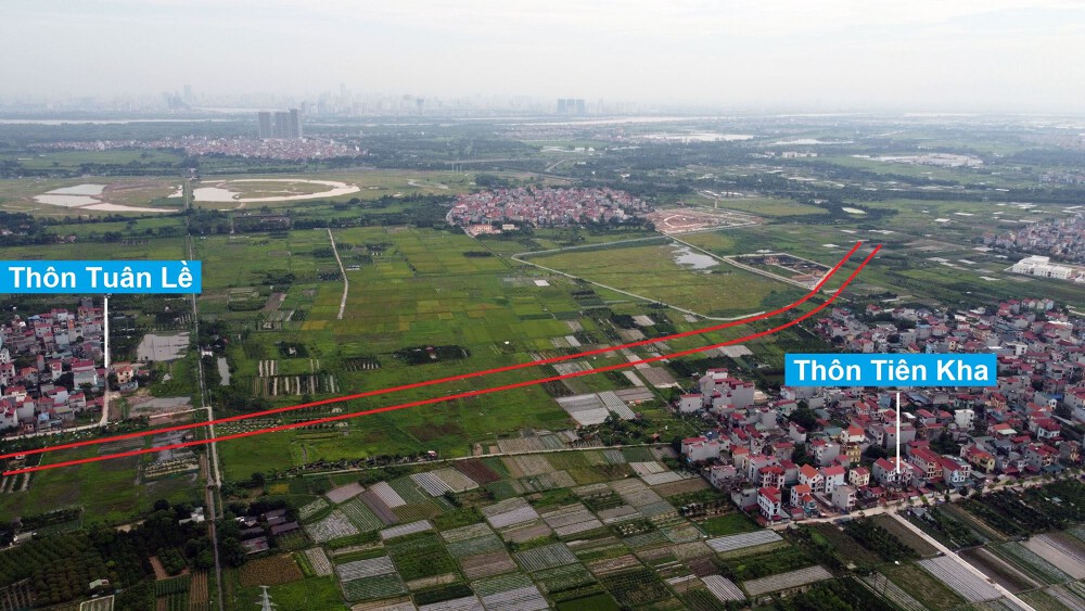 ban do quy hoach o xa tien duong dong anh ha noi ke hoach su dung dat 73670 96