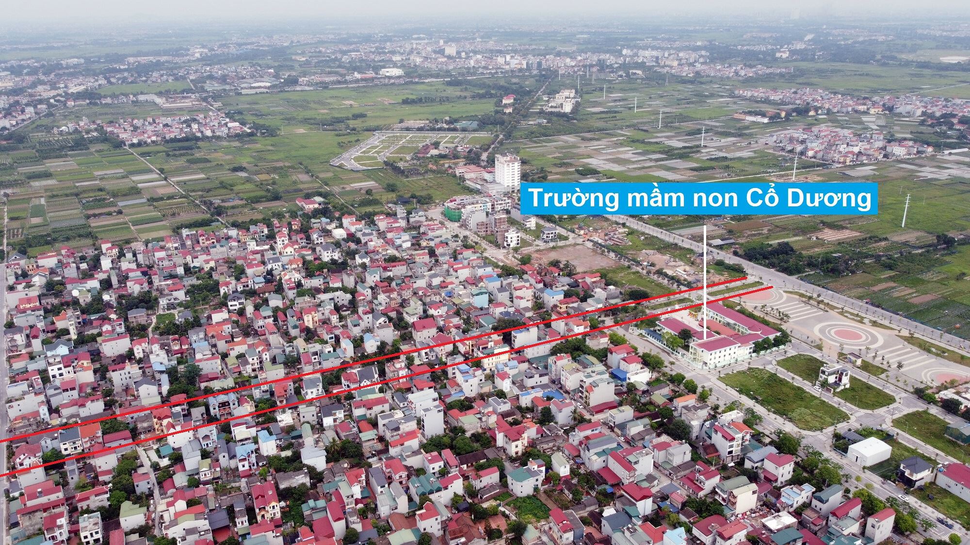 ban do quy hoach o xa tien duong dong anh ha noi ke hoach su dung dat 73670 99