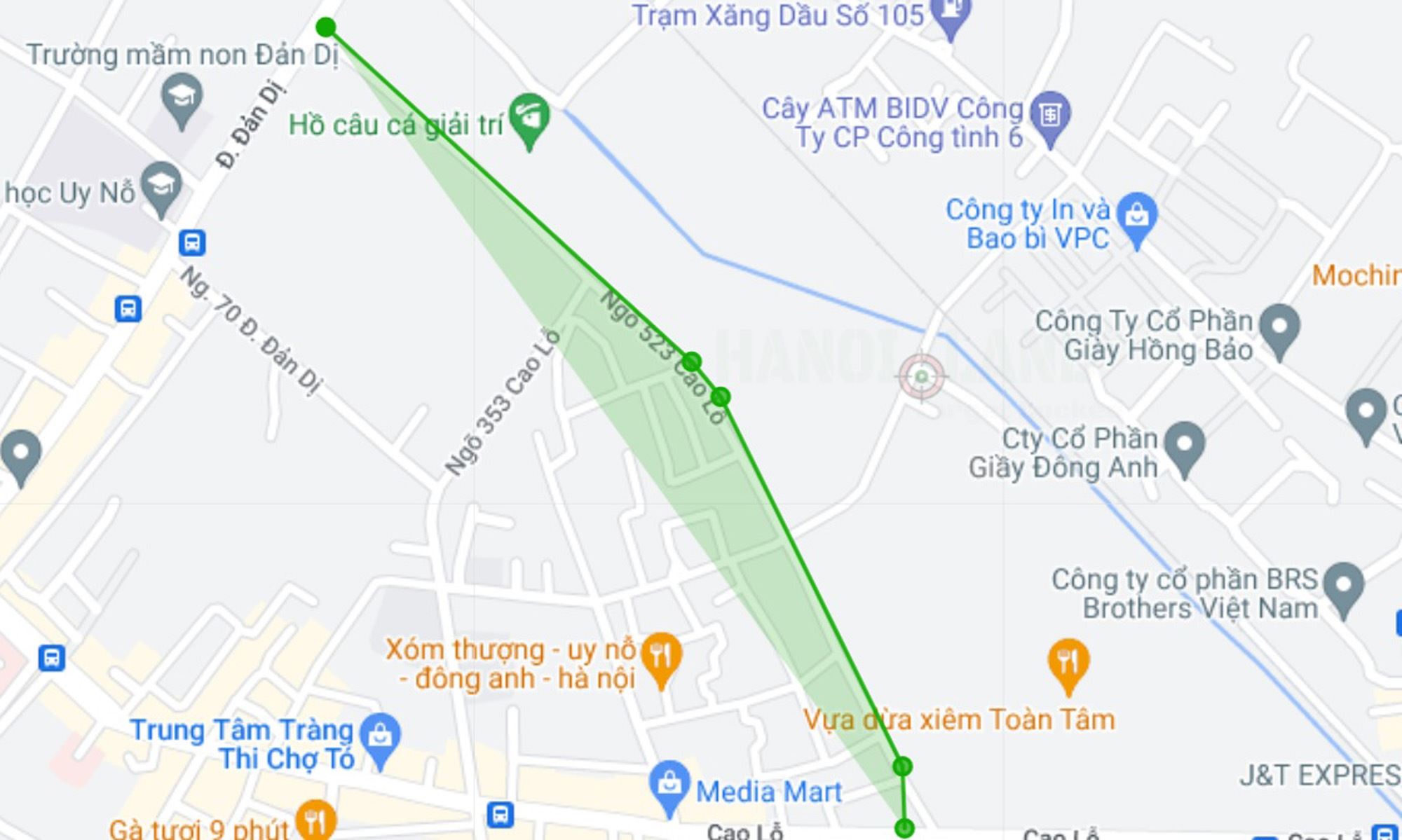 ban do quy hoach o xa uy no dong anh ha noi ke hoach su dung dat 73678 320