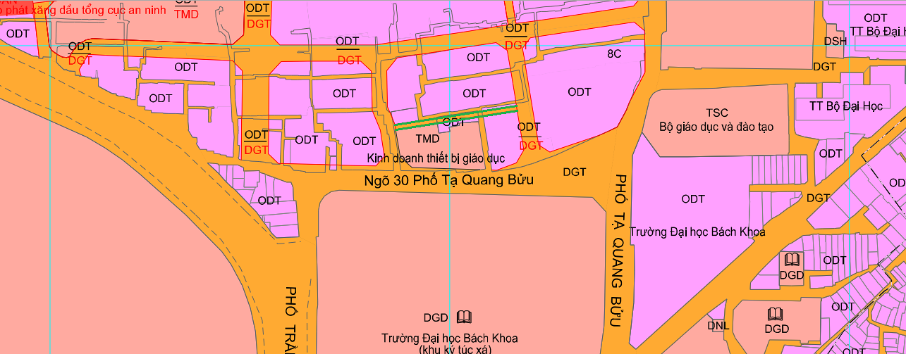 ban do quy hoach phuong bach khoa hai ba trung ha noi ke hoach su dung dat 64729 15