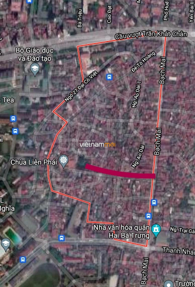 Đường sẽ mở ở phường Cầu Dền, Hai Bà Trưng, Hà Nội - Ảnh 2.