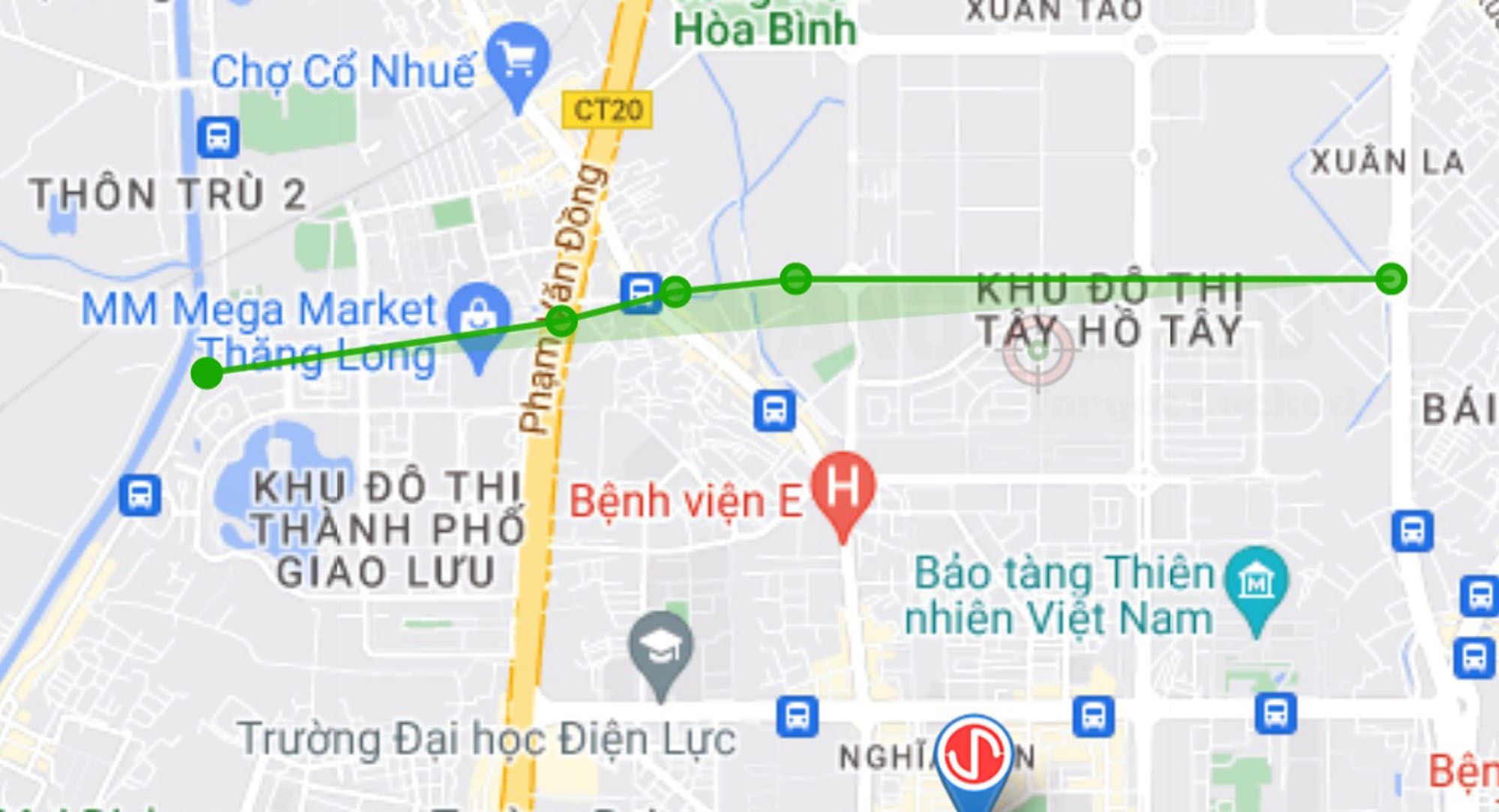 ban do quy hoach phuong co nhue 1 bac tu liem ha noi ke hoach su dung dat 57448 56