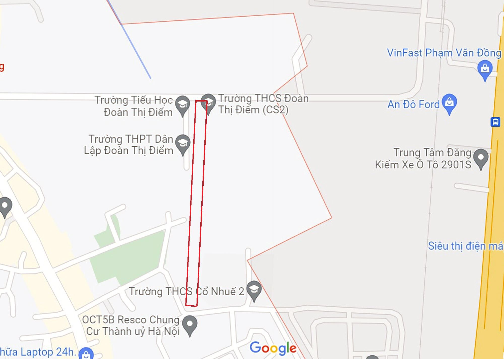 ban do quy hoach phuong co nhue 2 bac tu liem ha noi ke hoach su dung dat 61686 38