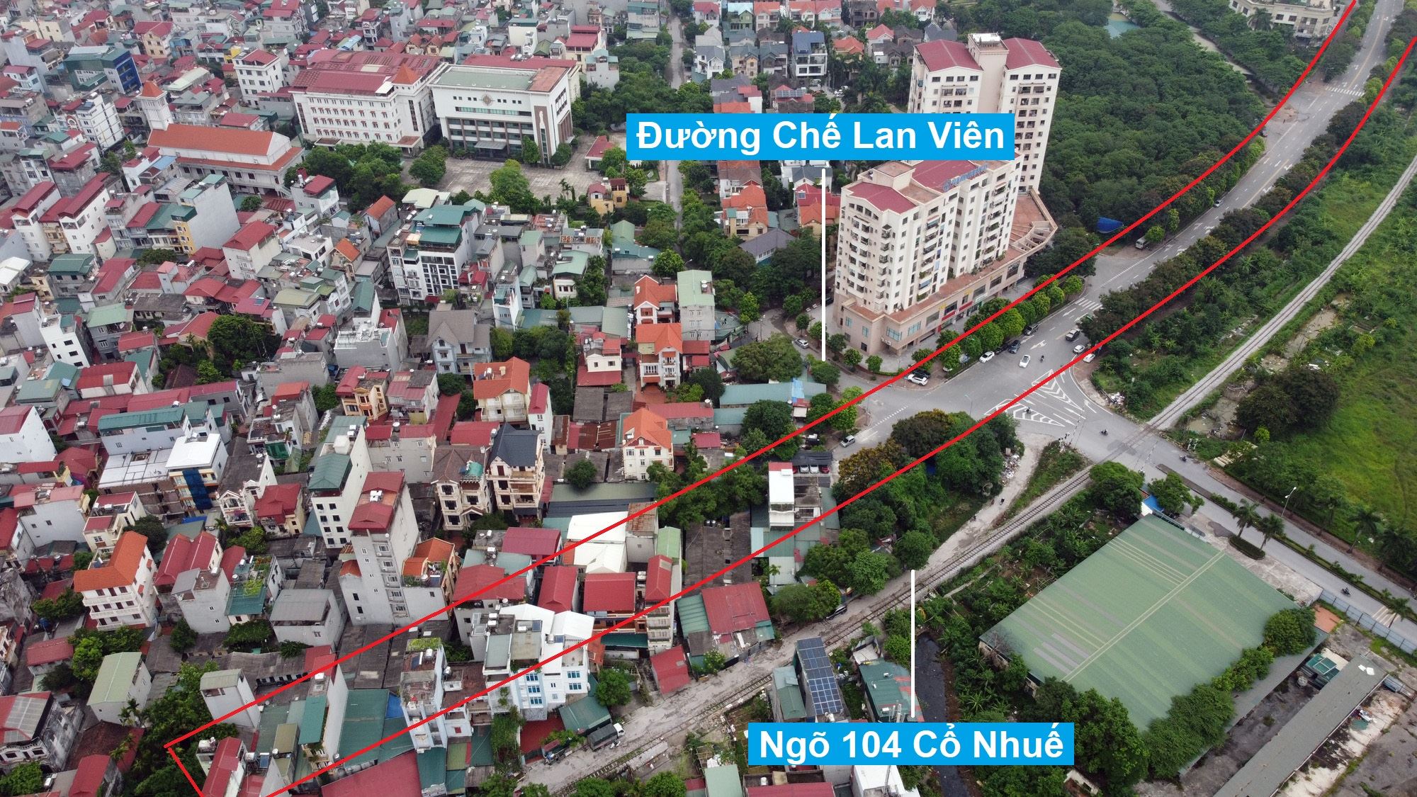 ban do quy hoach phuong co nhue 2 bac tu liem ha noi ke hoach su dung dat 61686 59