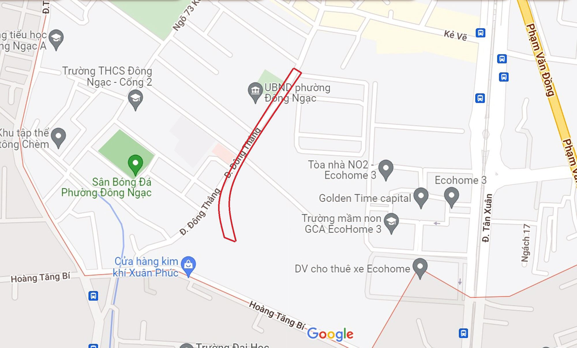 ban do quy hoach phuong dong ngac bac tu liem ha noi ke hoach su dung dat 60635 45