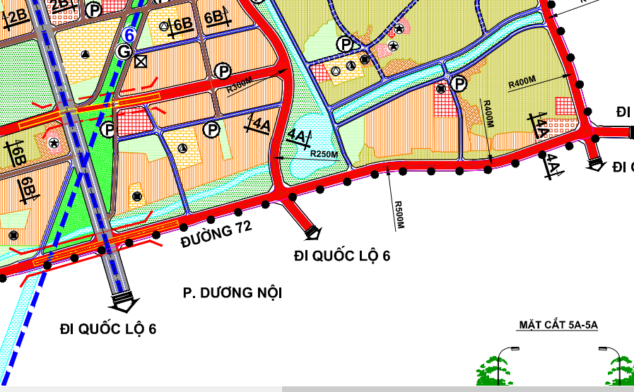 Bản đồ quy hoạch giao thông phường Dương Nội, Hà Đông, Hà Nội - Ảnh 2.