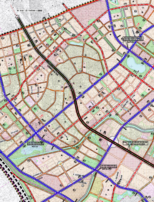 Bản đồ quy hoạch giao thông phường Dương Nội, Hà Đông, Hà Nội - Ảnh 3.