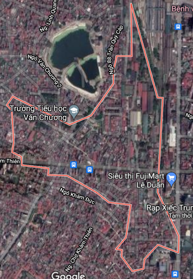 Bản đồ quy hoạch sử dụng đất phường Khâm Thiên, Đống Đa, Hà Nội - Ảnh 1.