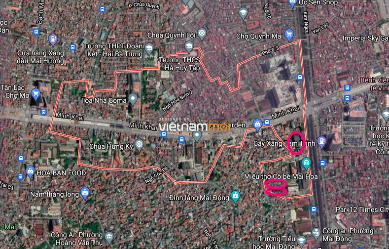 Đất dính quy hoạch ở phường Minh Khai, Hai Bà Trưng, Hà Nội - Ảnh 2.