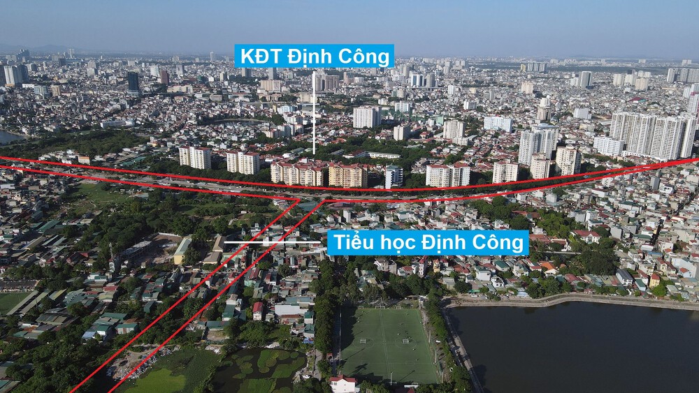 Bản đồ quy hoạch sử dụng đất phường Định Công, Hoàng Mai, Hà Nội