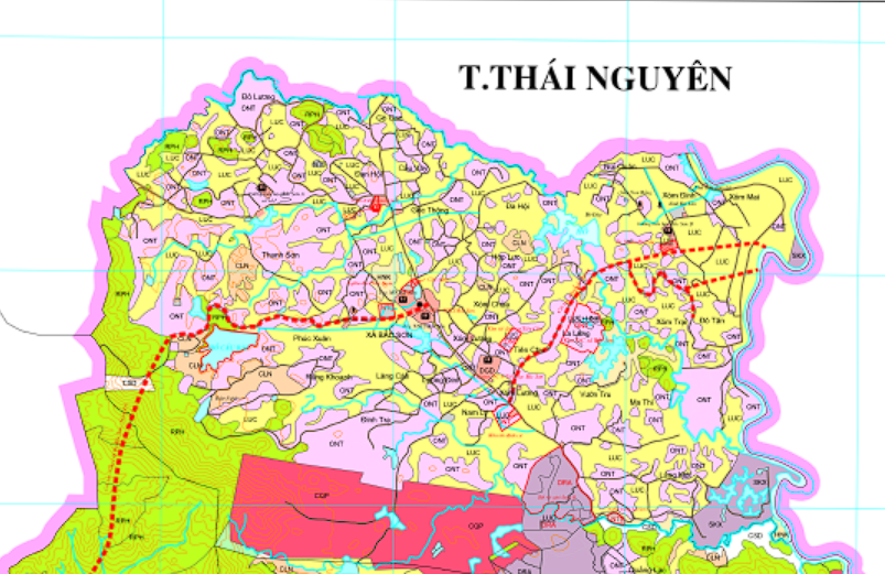 Bản đồ quy hoạch sử dụng đất xã Bắc Sơn, Sóc Sơn, Hà Nội