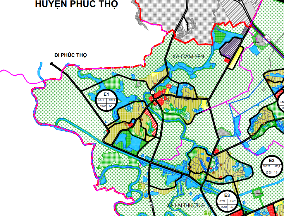 Bản đồ quy hoạch sử dụng đất xã Cẩm Yên, Thạch Thất, Hà Nội Bản đồ quy hoạch sử dụng đất xã Cẩm Yên, Thạch Thất, Hà Nội