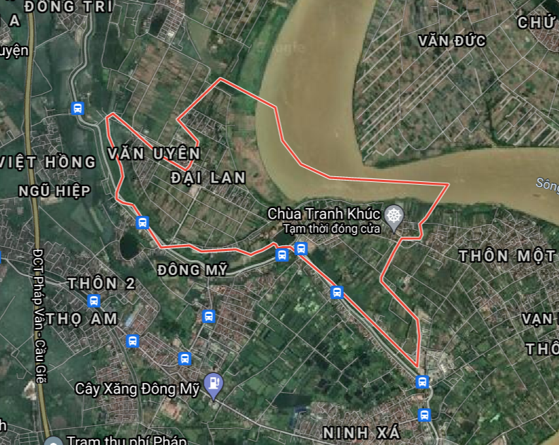 Bản đồ quy hoạch sử dụng đất xã Duyên Hà, Thanh Trì, Hà Nội