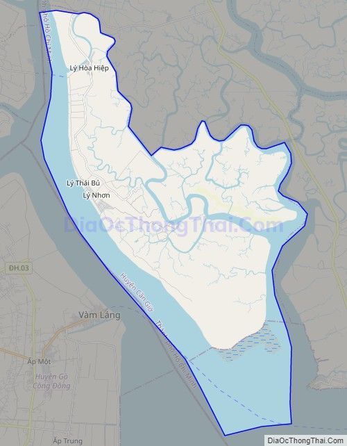 Bản đồ quy hoạch sử dụng đất xã Lý Nhơn, huyện Cần Giờ, TP HCM