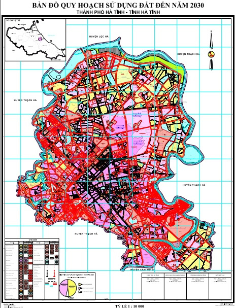 Bản đồ quy hoạch thành phố Hà Tĩnh