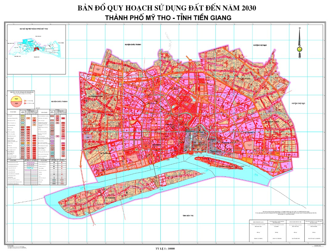 Bản đồ quy hoạch TP Mỹ Tho 2030