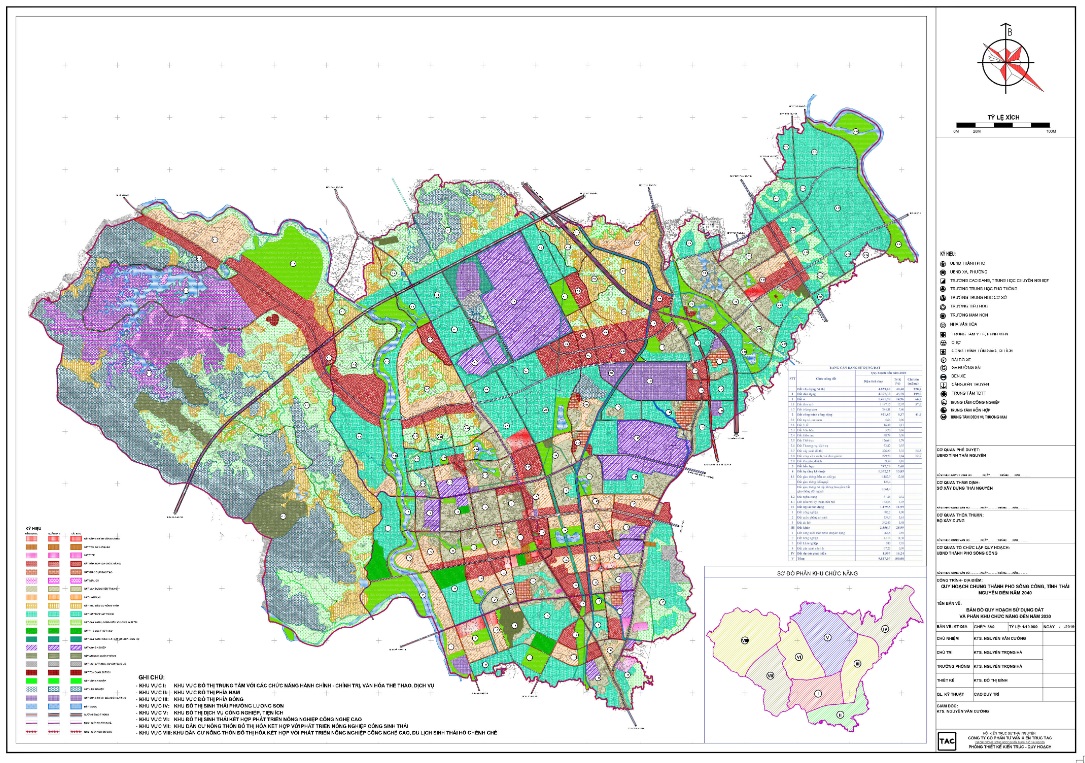 Bản đồ quy hoạch Thành phố Sông Công, Thái Nguyên 2024| Kế hoạch sử dụng đất