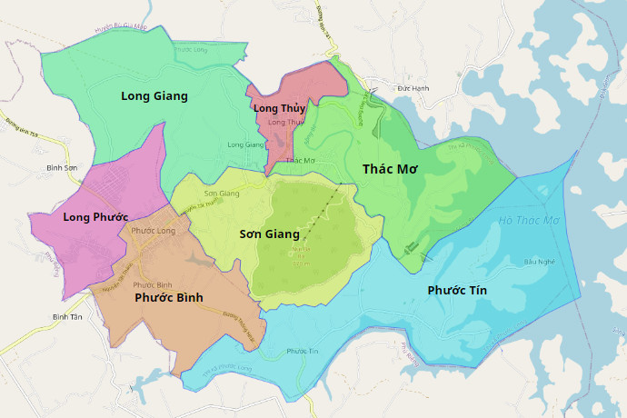 Bản đồ quy hoạch thị xã Phước Long, Bình Phước 2024| Kế hoạch sử dụng đất