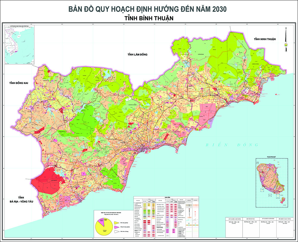 Bản đồ quy hoạch tỉnh Bình Thuận|Quy hoạch Sử dụng Đất mới nhất