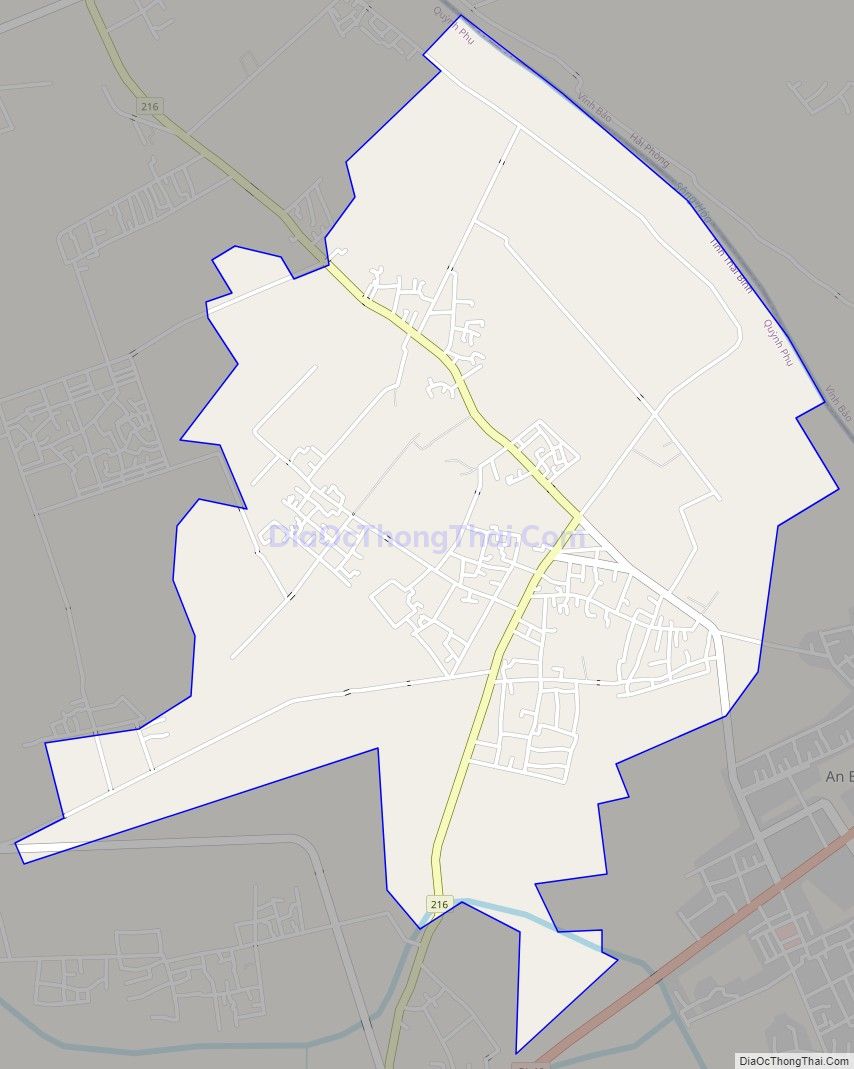 Bản đồ quy hoạch xã An Ninh huyện Quỳnh Phụ, Thái Bình