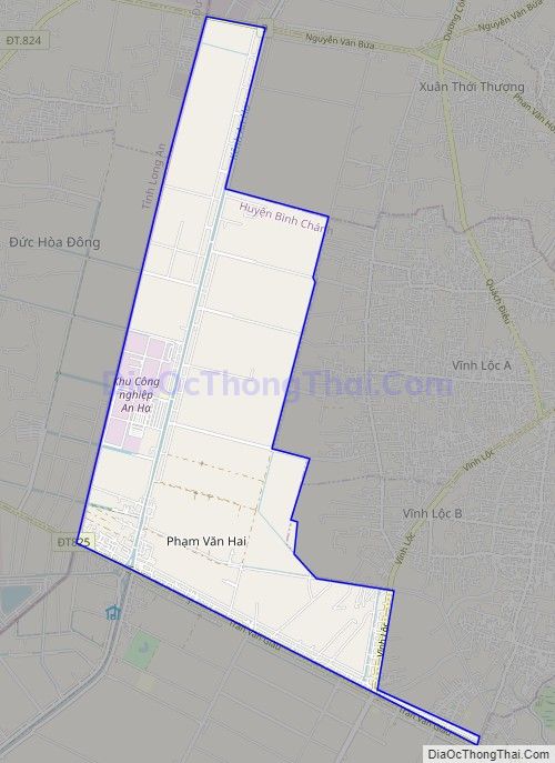 Bản đồ quy hoạch xã Phạm Văn Hai, Bình Chánh, Hồ Chí Minh