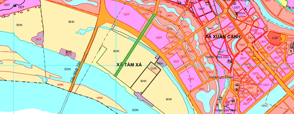 ban do quy hoach xa tam xa dong anh ha noi ke hoach su dung dat 55113 11