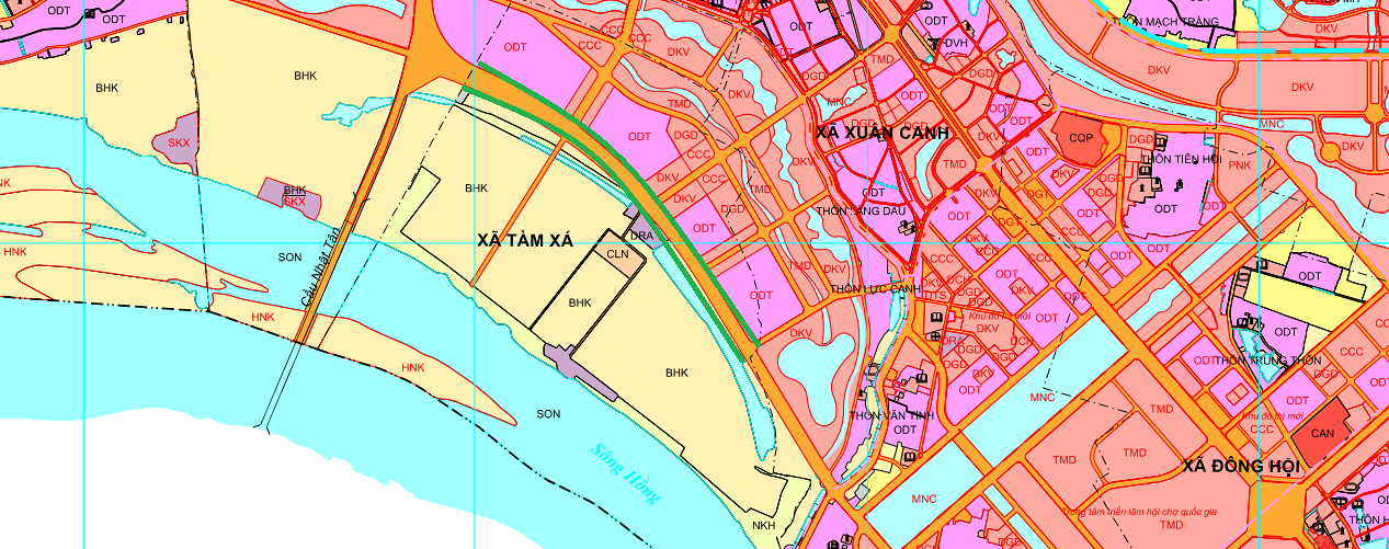 ban do quy hoach xa tam xa dong anh ha noi ke hoach su dung dat 55113 9