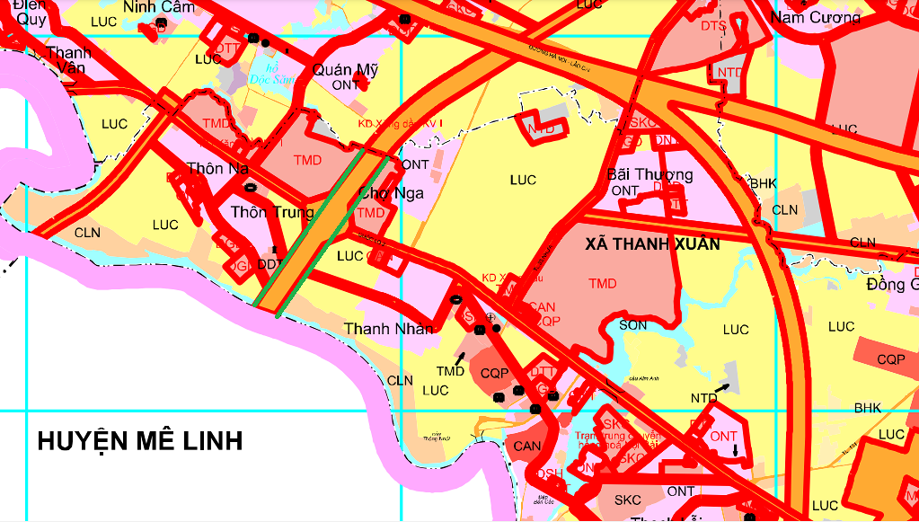 Bản đồ quy hoạch Xã Thanh Xuân, Sóc Sơn, Hà Nội| Kế hoạch sử dụng đất