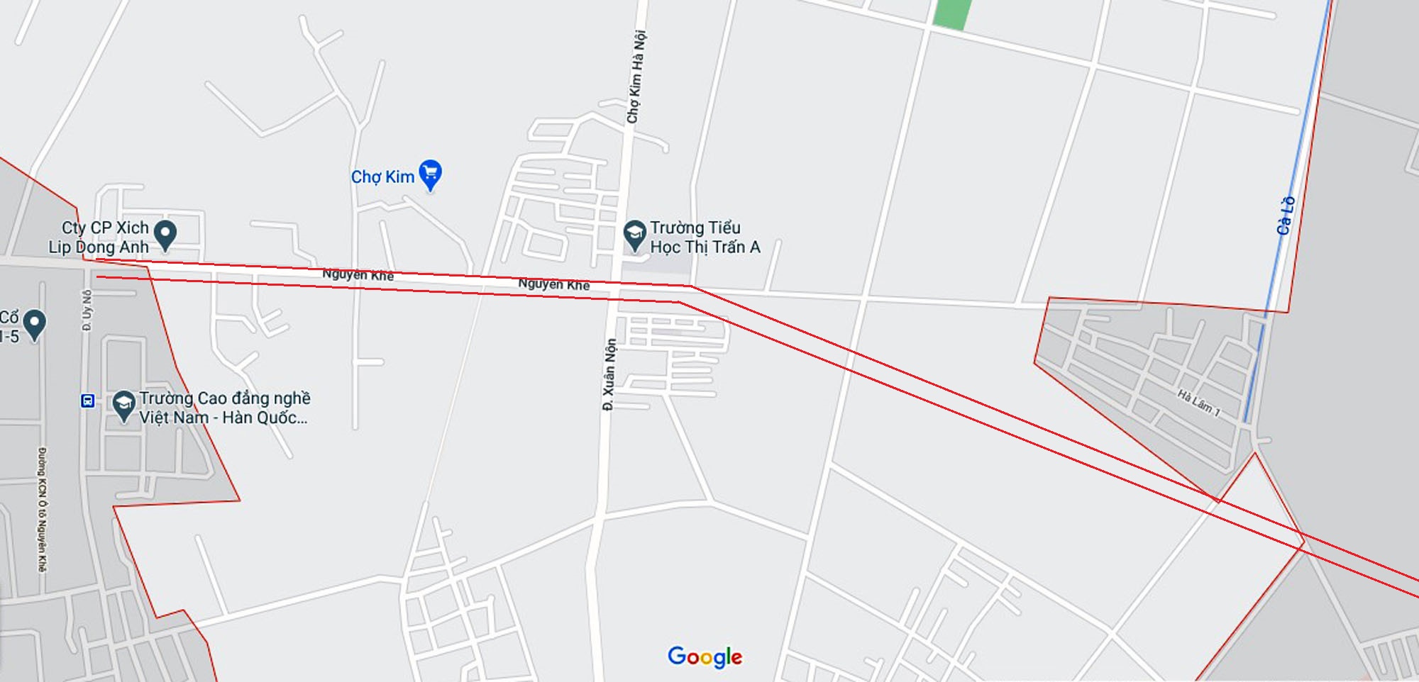 Vị trí ba đường sẽ mở theo qui hoạch ở xã Xuân Nộn, Đông Anh, Hà Nội - Ảnh 2.