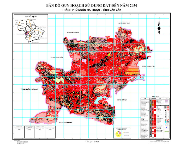 Bản đồ quy hoạch thành phố Buôn Ma Thuột
