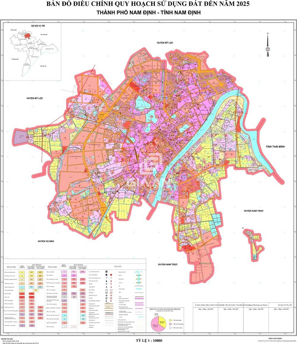 Bản đồ quy hoạch thành phố Nam Định