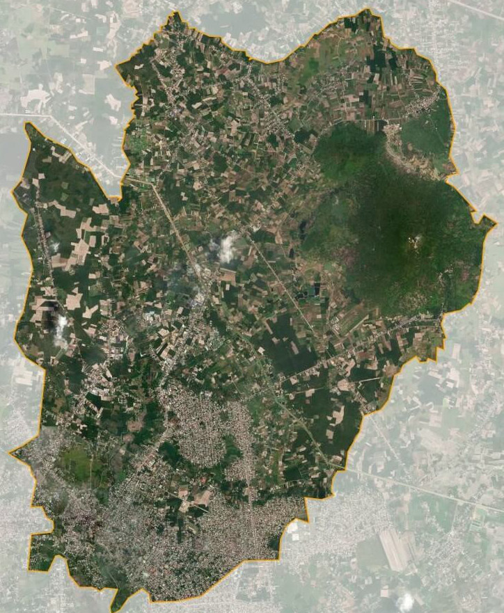 Bản đồ vệ tinh thành phố Tây Ninh
