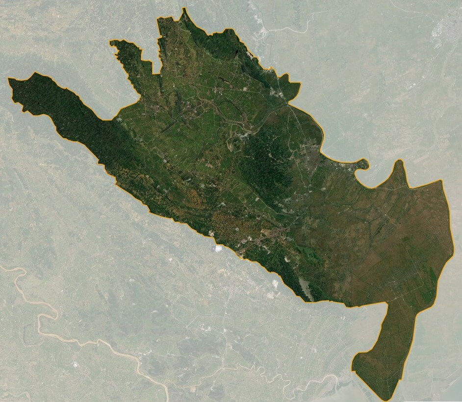 Bản đồ vệ tinh huyện Ninh Bình