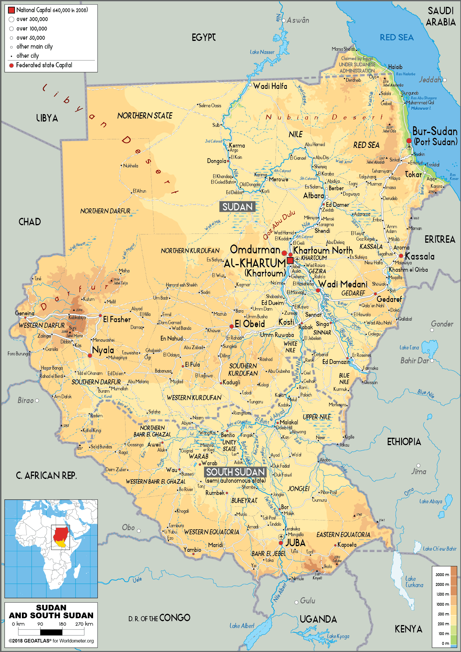 cap nhat 2024 ban do dat nuoc nam sudan south sudan map phong to nam 2023 73242 8