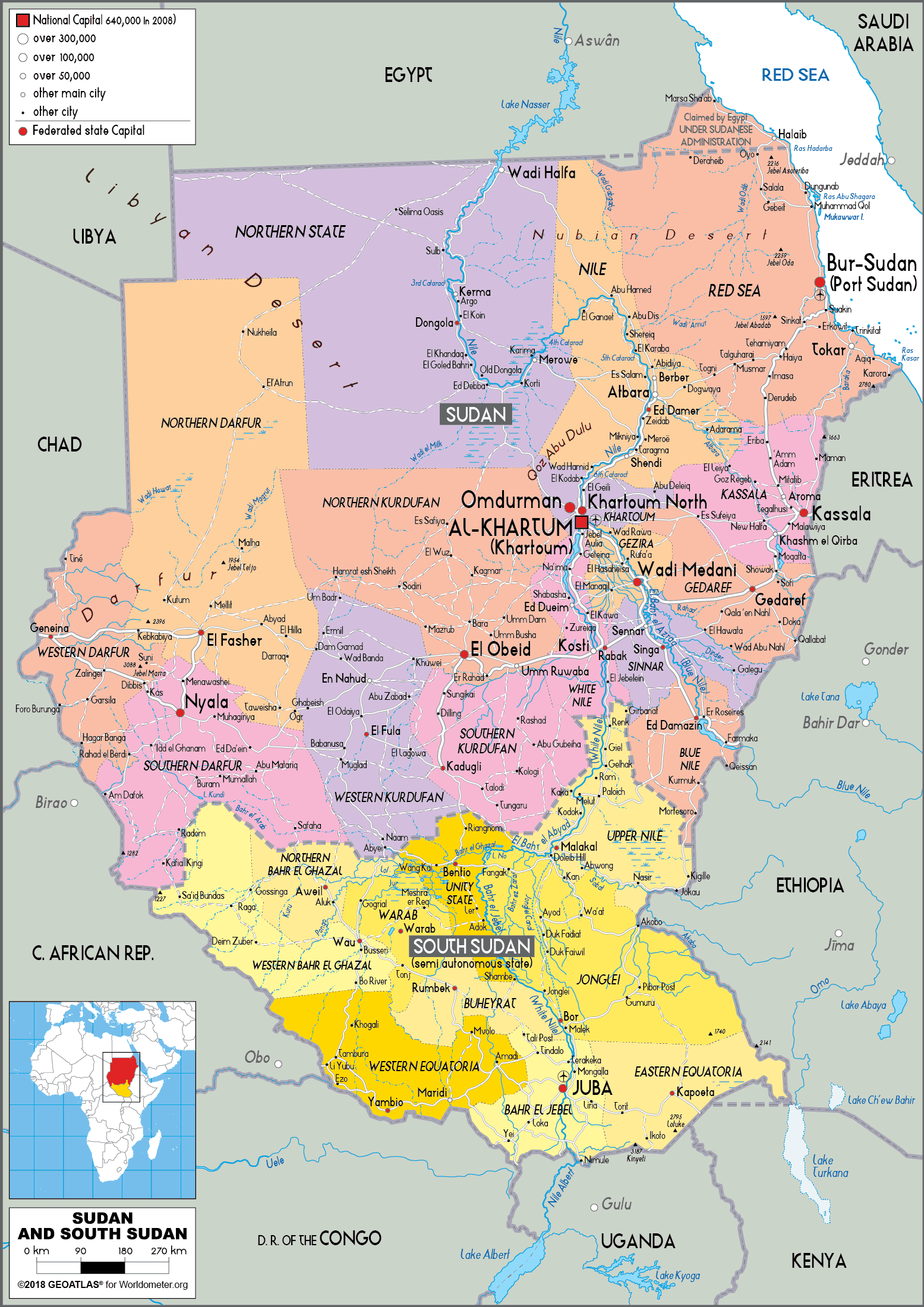 cap nhat 2024 ban do dat nuoc nam sudan south sudan map phong to nam 2023 73242 9