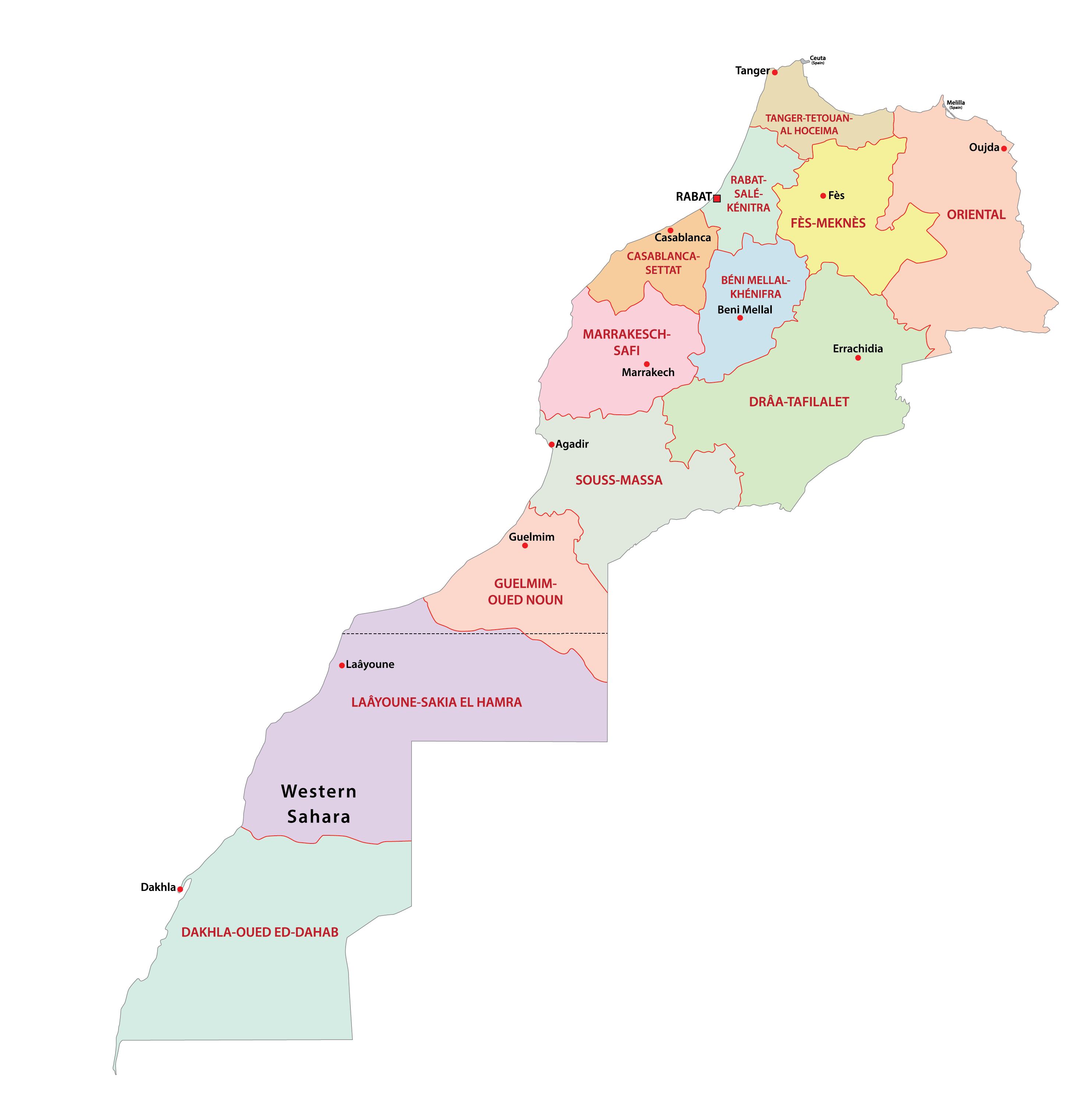 cap nhat 2024 ban do hanh chinh dat nuoc maroc morocco map phong to nam 2023 73260 6