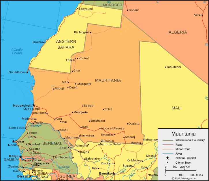 cap nhat 2024 ban do hanh chinh dat nuoc mauritanie mauritania map phong to nam 2023 73256