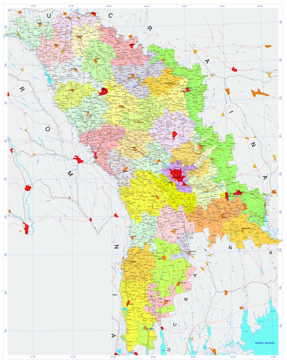 cap nhat 2024 ban do hanh chinh dat nuoc moldova moldova map phong to nam 2023 73252 14