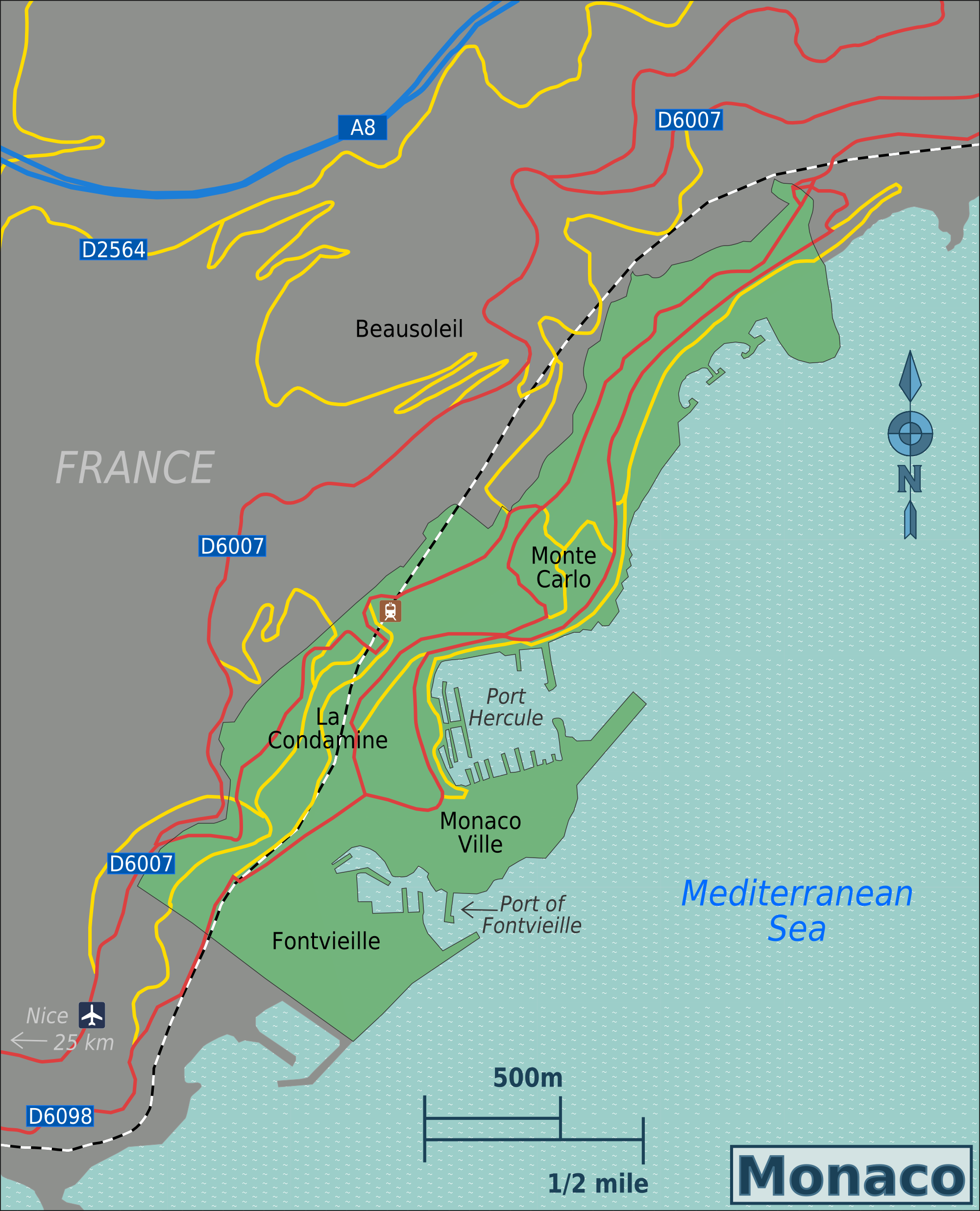 cap nhat 2024 ban do hanh chinh dat nuoc monaco monaco map phong to nam 2023 73250 3